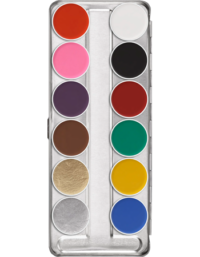 Kryolan Aquacolor Palette 12 Colors SN